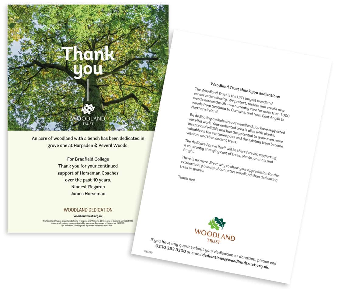 Woodland trust letter
