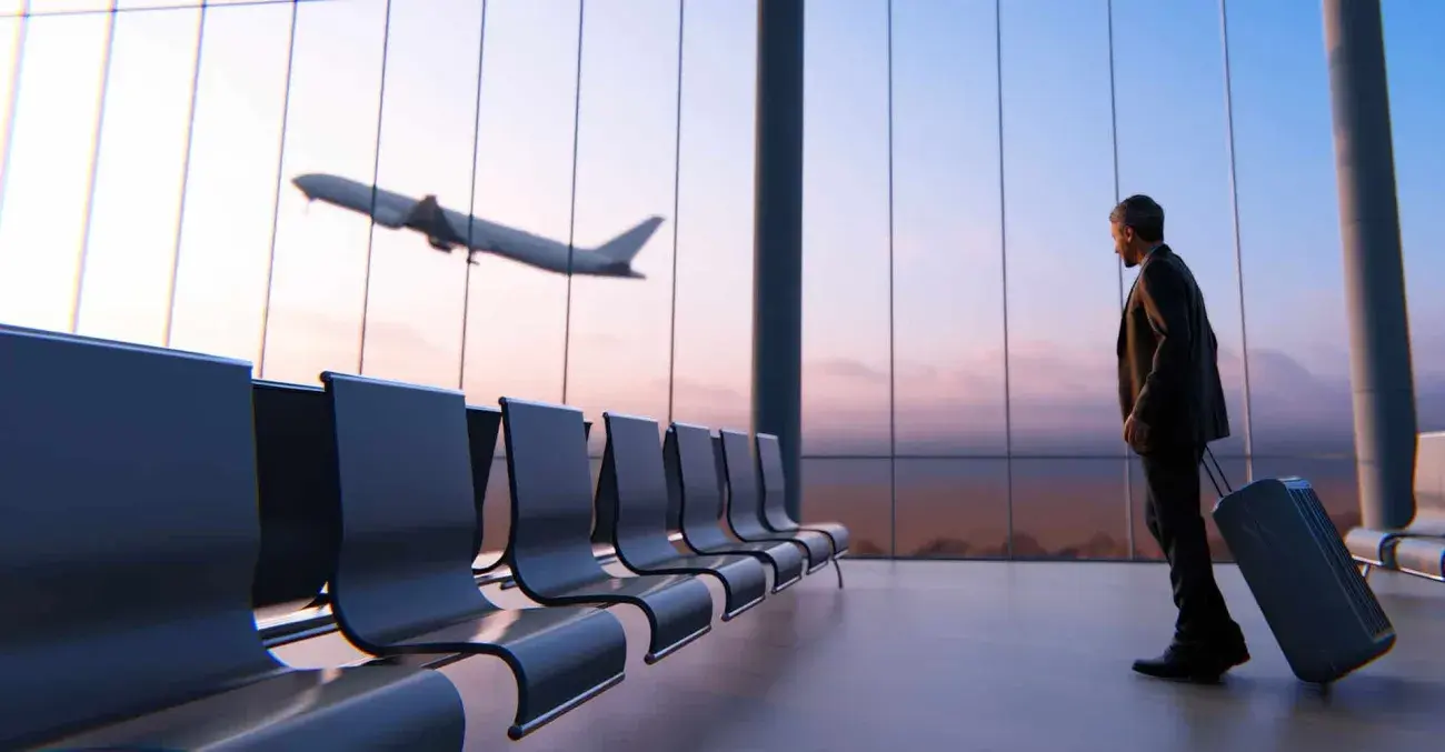 Person in airport