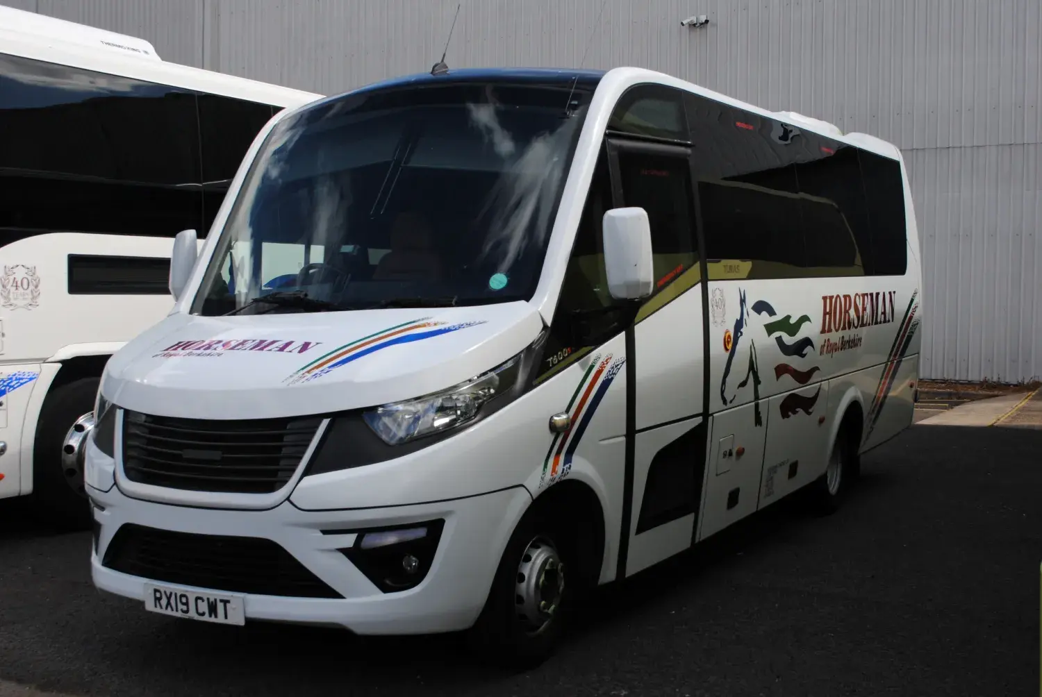 Minibus in Depot